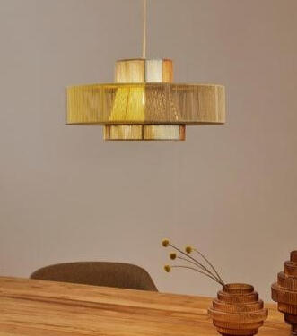 Lámpara de techo grande de lino Lace Westwing 159€